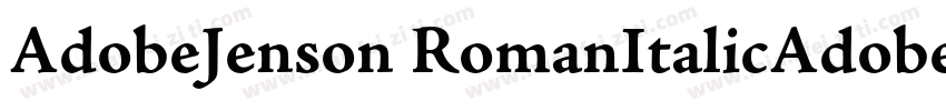 AdobeJenson RomanItalicAdobeJenson字体转换